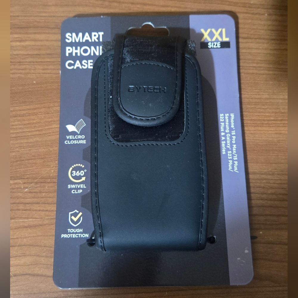 Black Smartphone Case with Swivel Clip